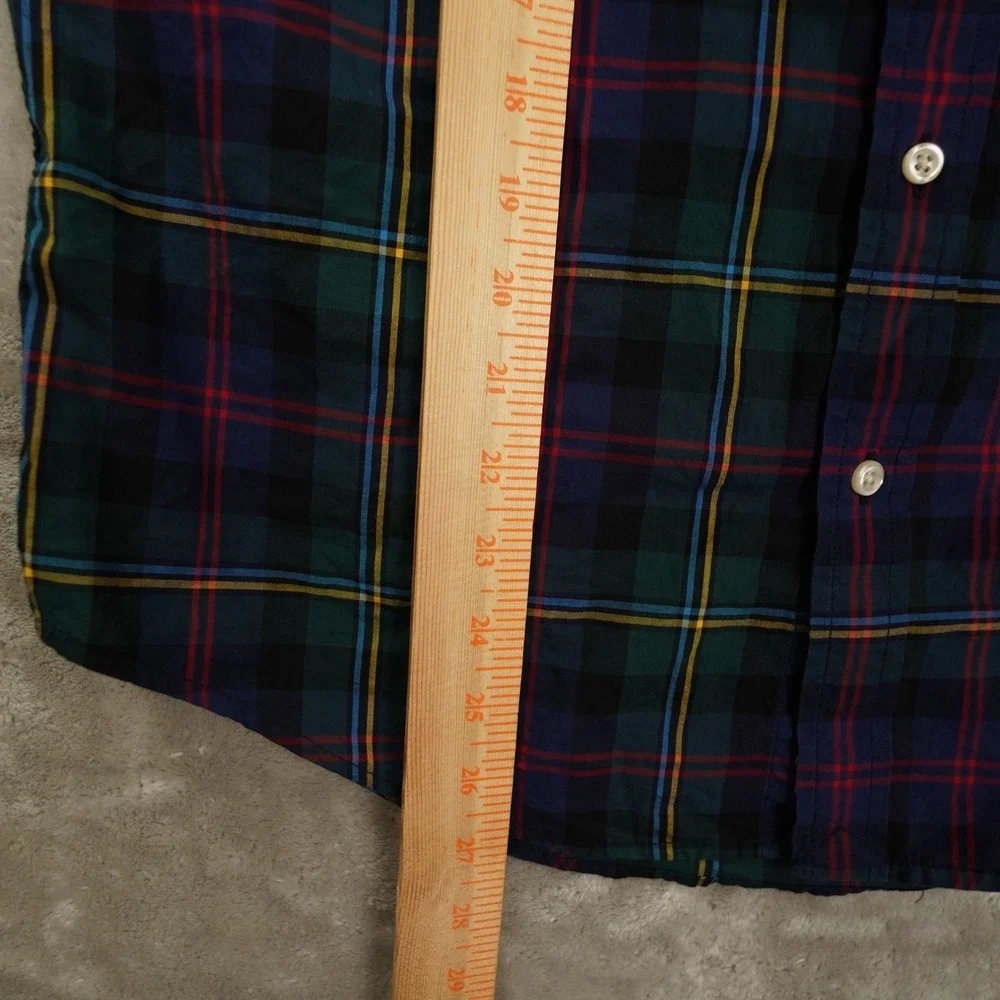 Ralph Lauren Button Up Shirt Boy's XL 18-20 Multicolor Plaid Preppy School